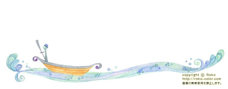 舟歌 抽象の挿絵の海の舟のイラスト