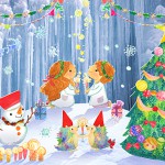 クリスマスに願いを　紙にんぎょう