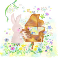 ウサギのピアノの音色